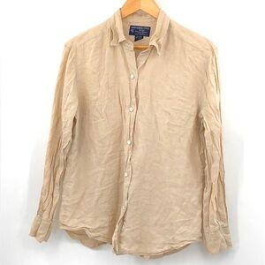 Abercrombie & Fitch Country Clothes 100% Linen Button Down Shirt Size L